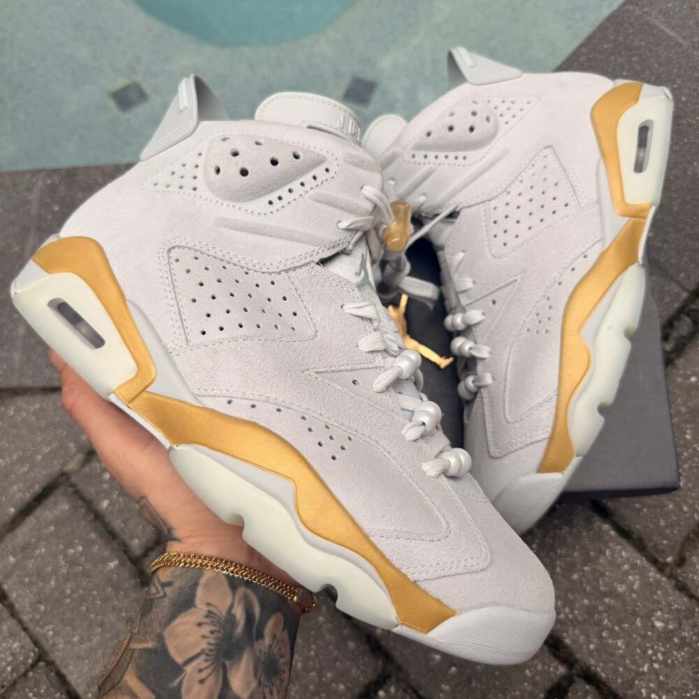 *NEW* WOMEN NIKE AIR JORDAN 6 RETRO CRAFT ‘PARIS OLYMPICS PEARL’ (DQ4914 074) 👍